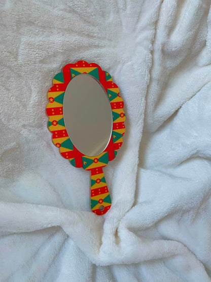 African/Caribbean Handheld Mirror