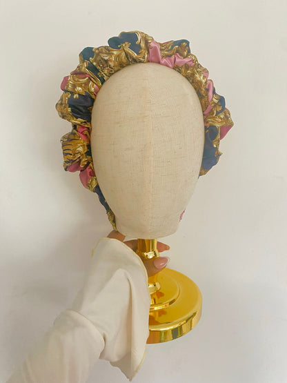 Autumn Fall Satin Scrunchie Headband