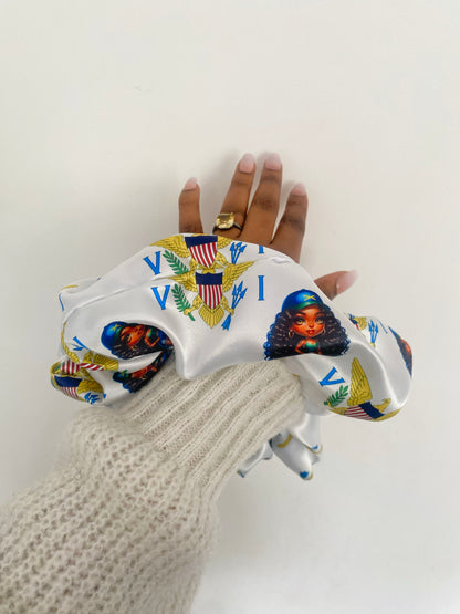 African & Caribbean Satin  XL Scrunchies
