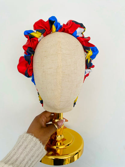 African & Caribbean Satin Scrunchie Headband