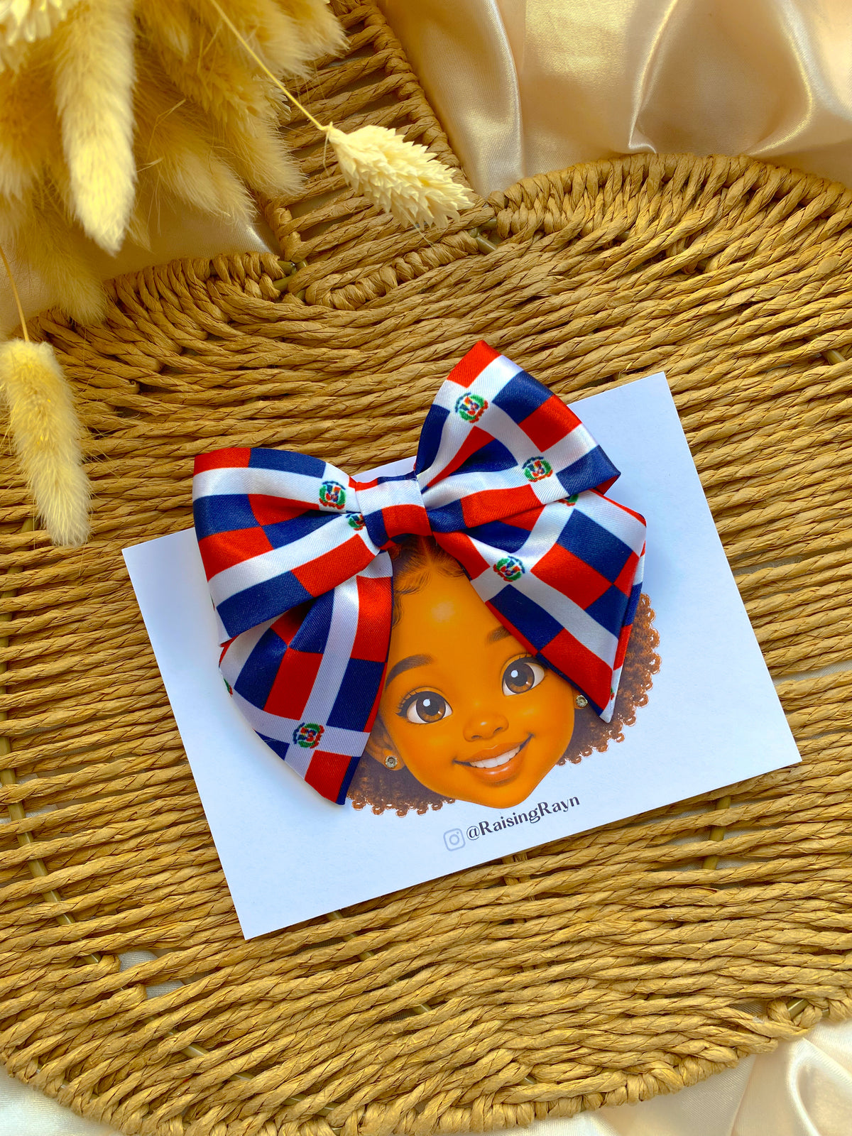 PLAIN African & Caribbean Satin Mini Bow Hair Clips