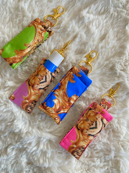 Lip balm keychain holder