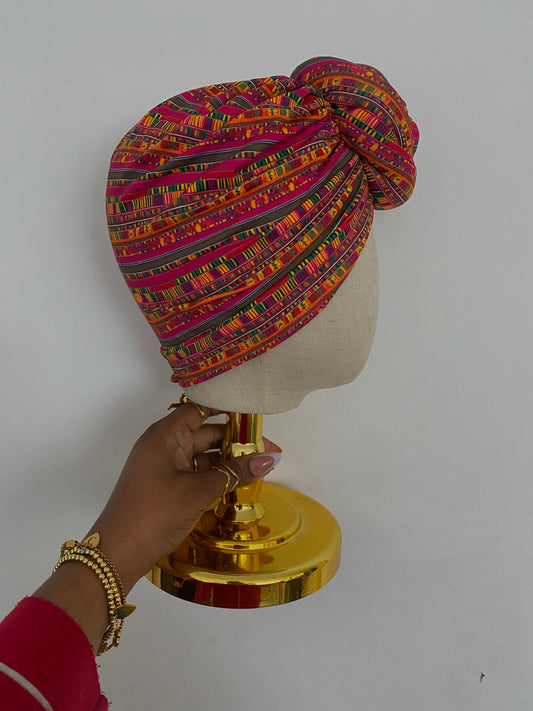 XL Knot Pink Kente