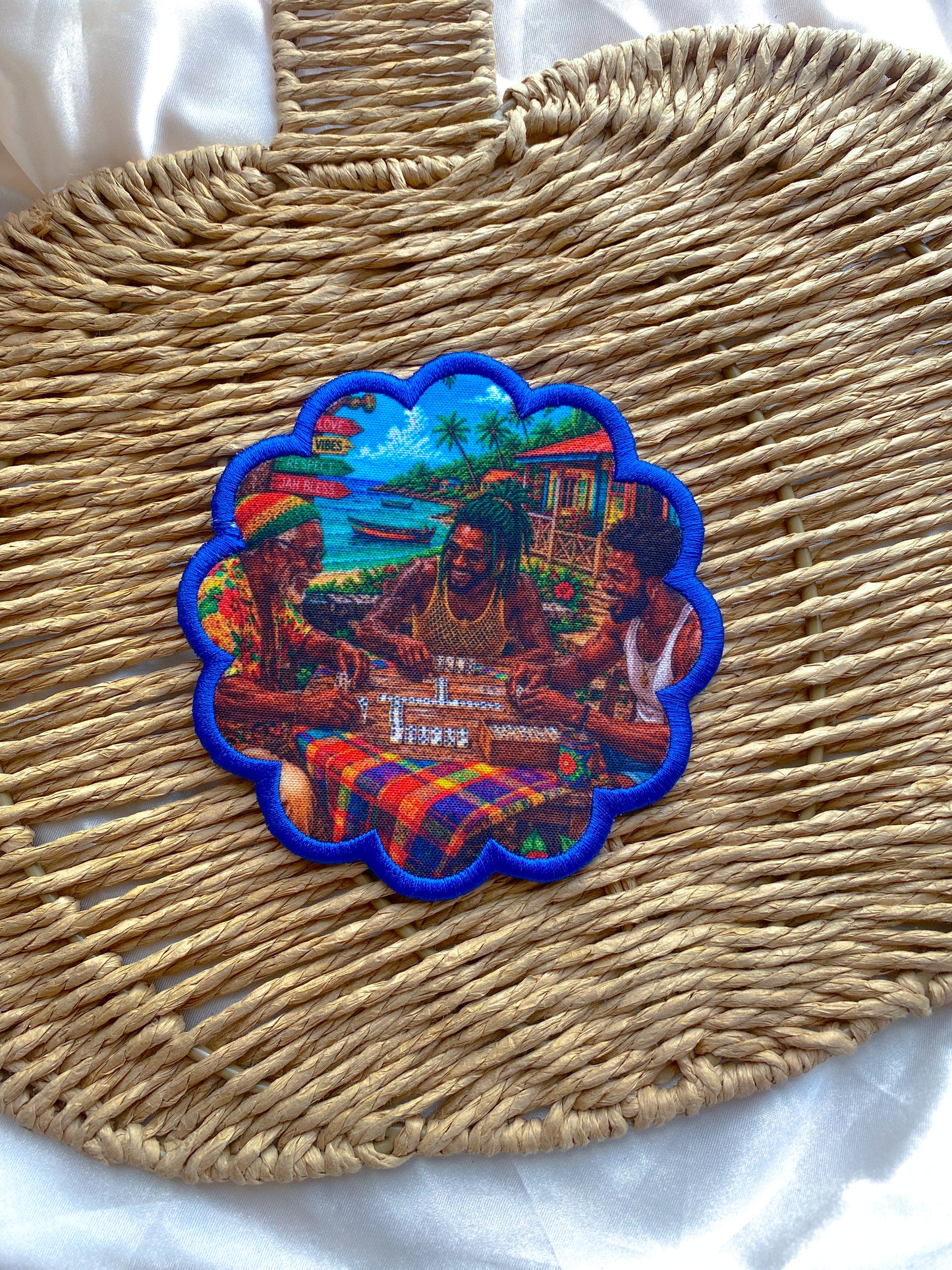 Scallop Embroidered Coasters