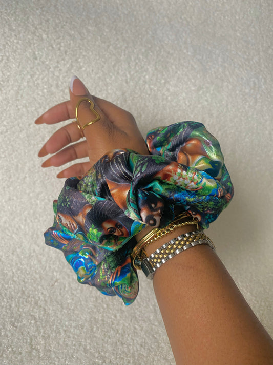 XL Mother Nature Satin Scrunchie