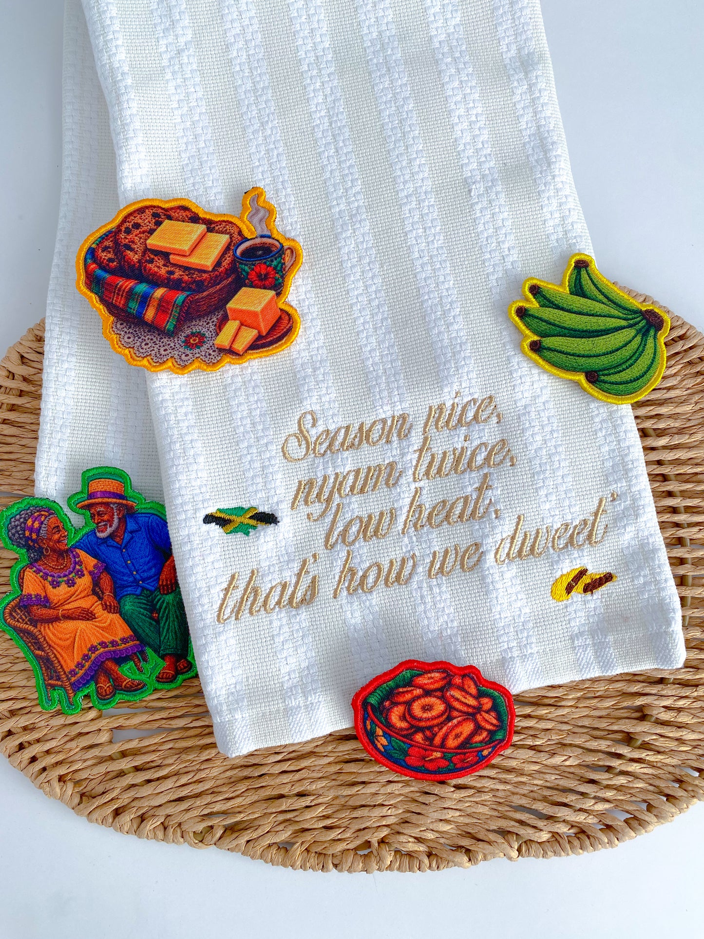 Caribbean Slogan Tea Towel
