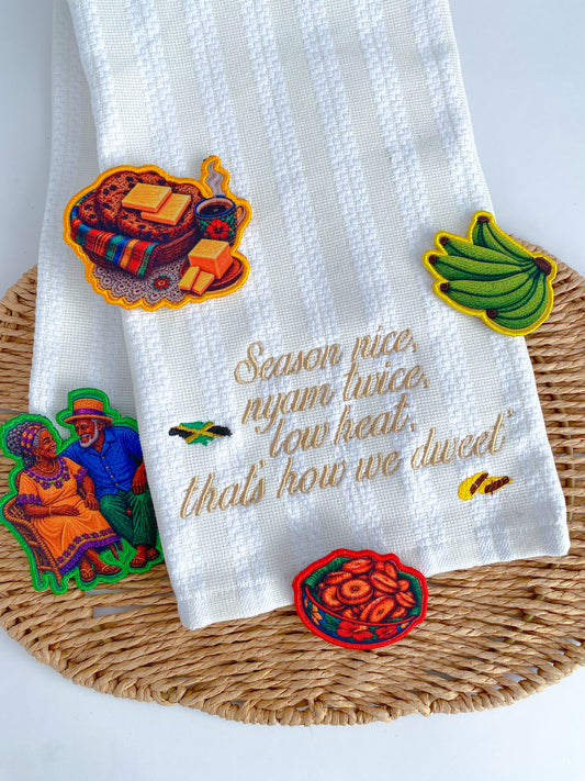 Caribbean Slogan Tea Towel