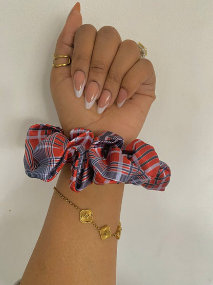 Madras regular Satin Scrunchie
