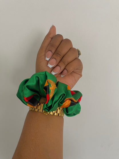 African & Caribbean Regular Satin Scrunchie