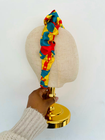 African & Caribbean Satin Scrunchie Headband