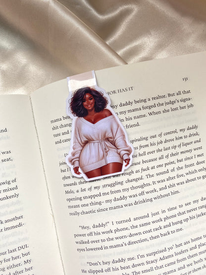 Curvy Girl Magnetic Bookmarks
