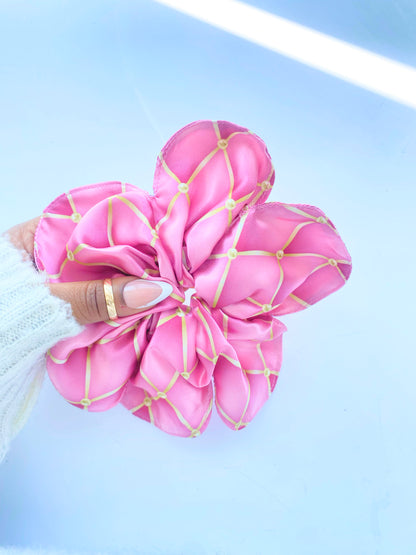 Flower Satin Scrunchies