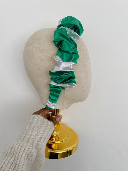 African & Caribbean Satin Scrunchie Headband