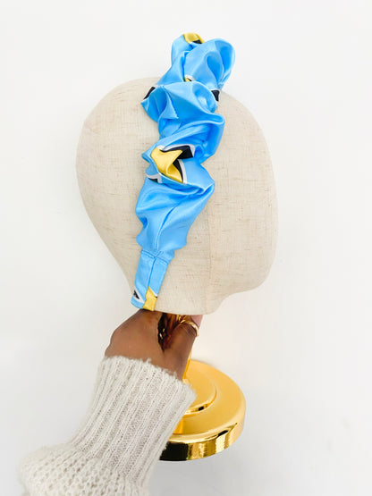 African & Caribbean Satin Scrunchie Headband
