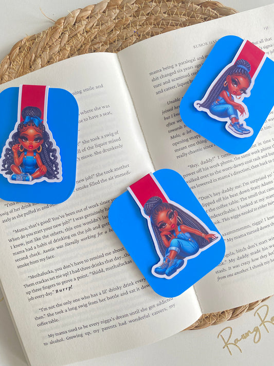 Denim Girls Magnetic Bookmarks