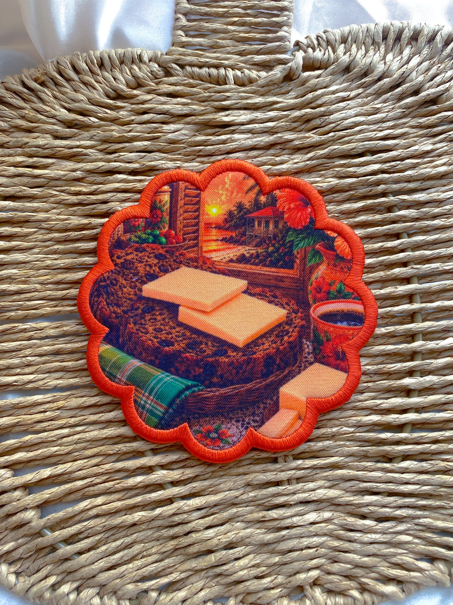 Scallop Embroidered Coasters