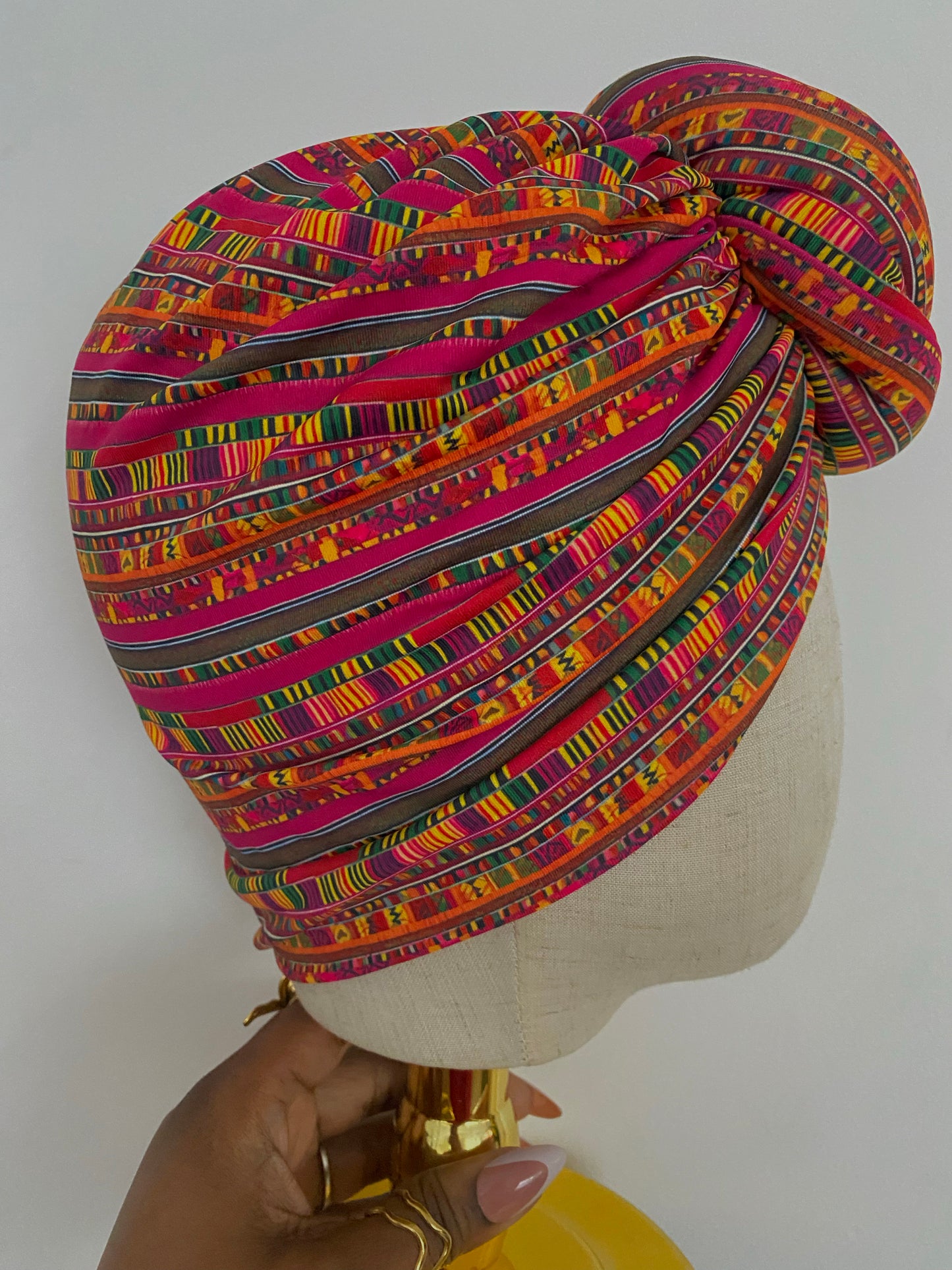 XL Knot Pink Kente