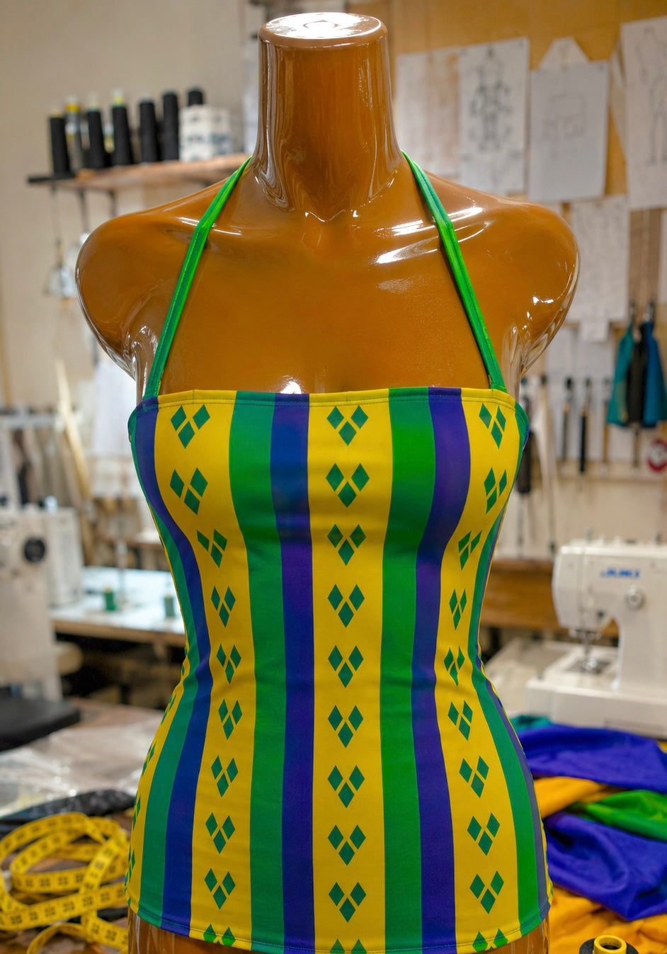 Caribbean & African Tube Top (Straps)