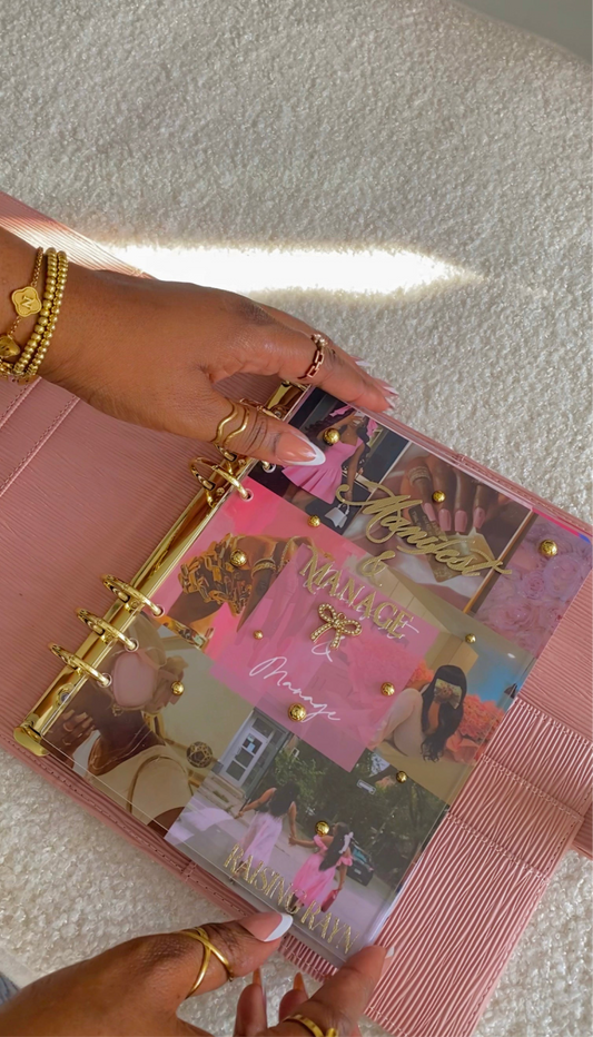 Pink Manifest & Manage A5 Desk Agenda