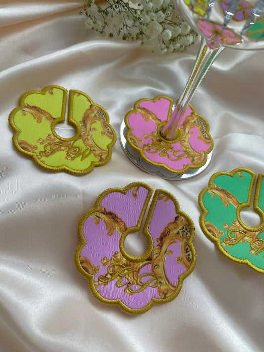 Damask Cocktail/Wine Stem Set