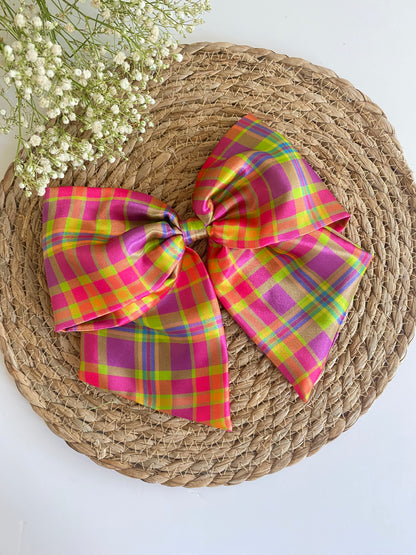 Madras XL Satin Bows