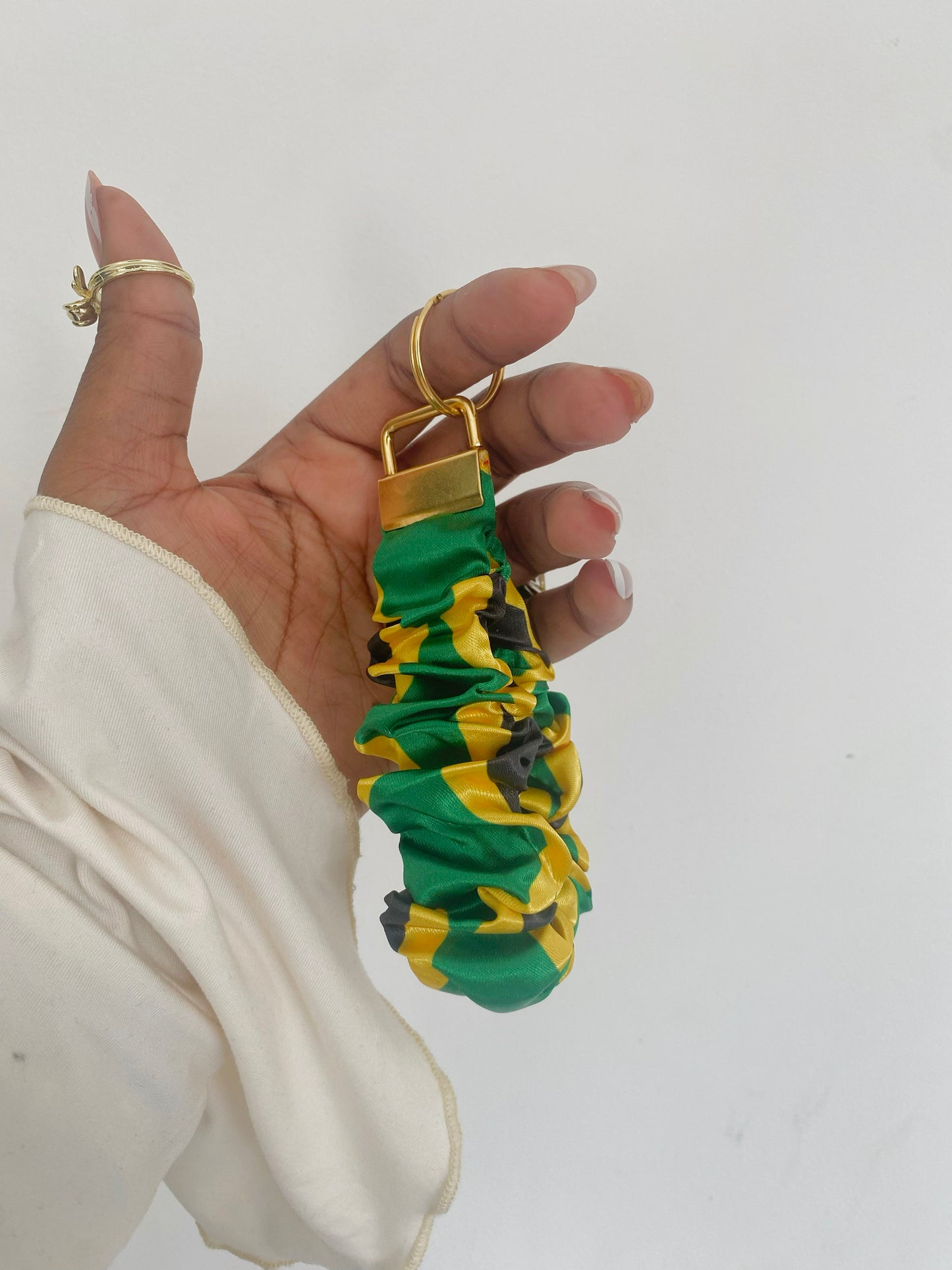 African/ Caribbean Scrunchie Wrislets (Keyring)