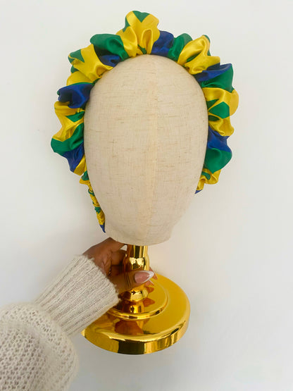 African & Caribbean Satin Scrunchie Headband