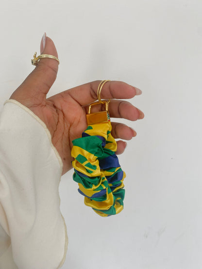African/ Caribbean Scrunchie Wristlets (Keyring)