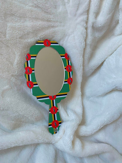 African/Caribbean Handheld Mirror