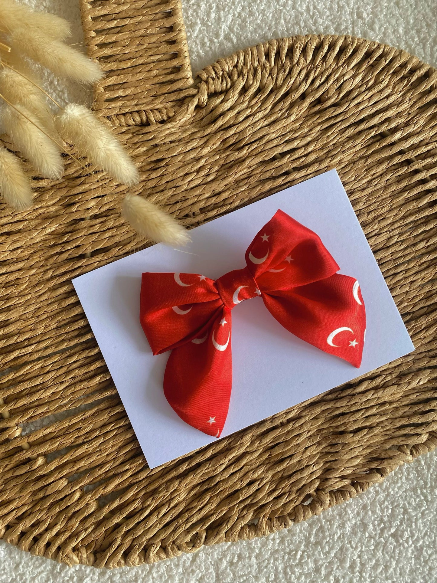 World Cup Satin Mini Bow Hair Clips