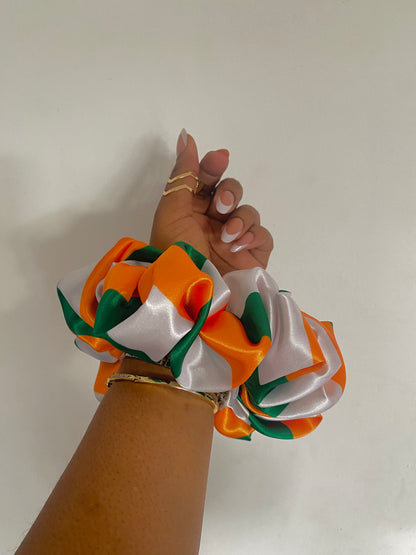 PLAIN African & Caribbean Satin  XL Scrunchies