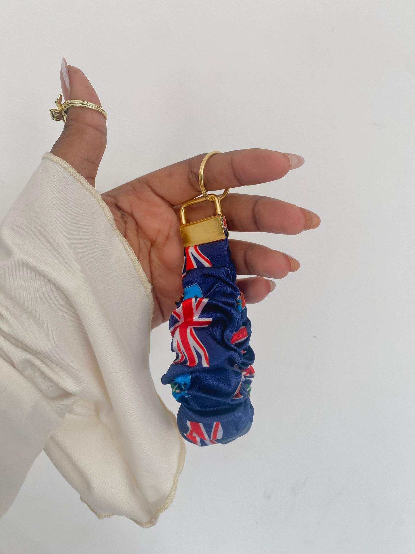 African/ Caribbean Scrunchie Wrislets (Keyring)