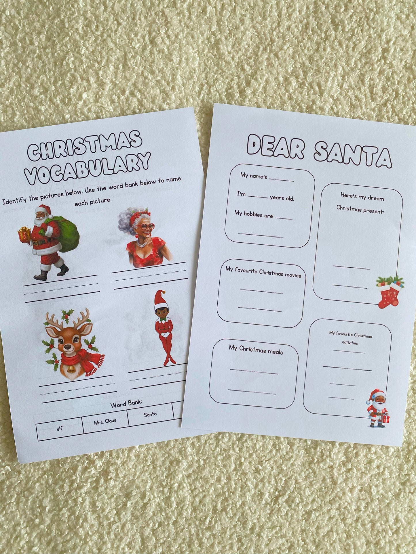 Fun Activities Booklet (loose sheets)