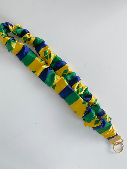 African/ Caribbean Scrunchie Long Keyring (Lanyard)