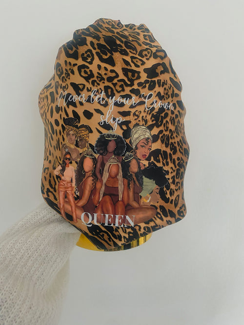* NEW* Cheetah Print Queen Bonnet (Band)