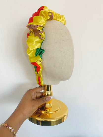 African & Caribbean Satin Scrunchie Headband
