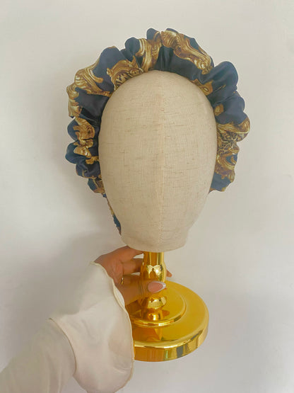 Autumn Fall Satin Scrunchie Headband