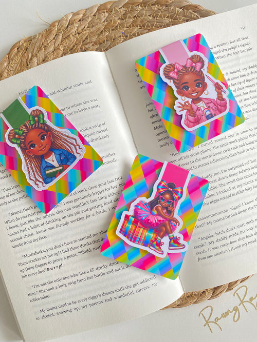 Girls Girls Magnetic Bookmarks