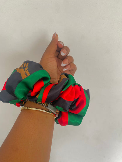 PLAIN African & Caribbean Satin  XL Scrunchies