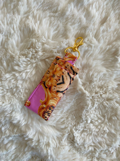 Lip balm keychain holder