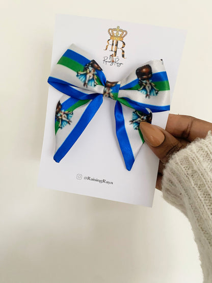 African & Caribbean Satin Mini Bow Hair Clips