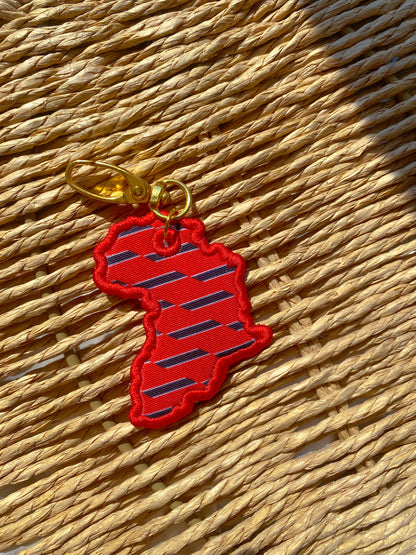 Caribbean & African Embroidered Keychains