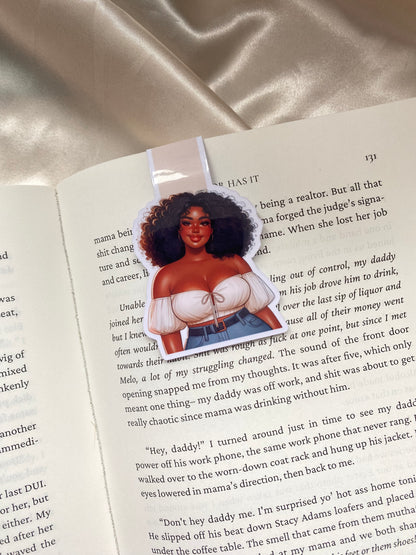 Curvy Girl Magnetic Bookmarks