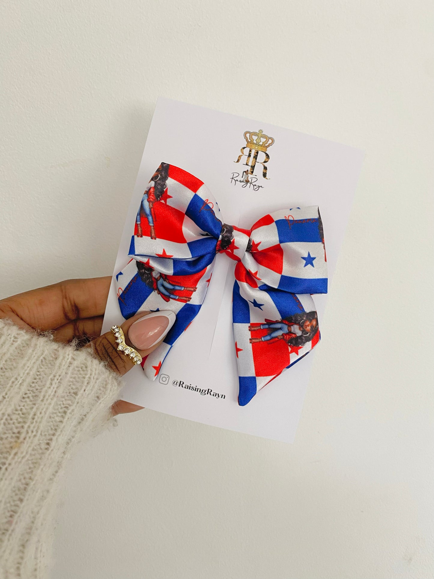 African & Caribbean Satin Mini Bow Hair Clips