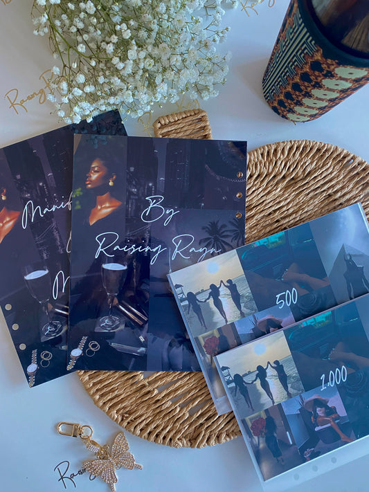 Black 6-ring Binder Covers & Envelope Bundle