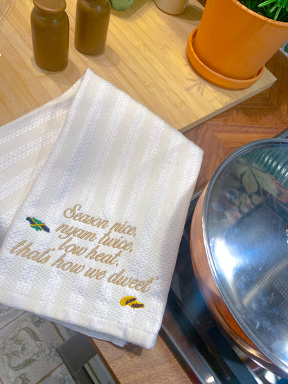 Caribbean Slogan Tea Towel