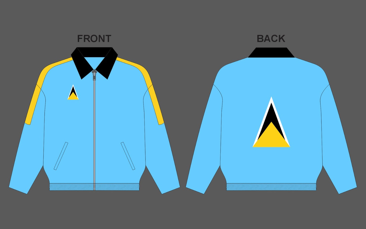 Caribbean Adult Carnival Jacket PRE ~ ORDER