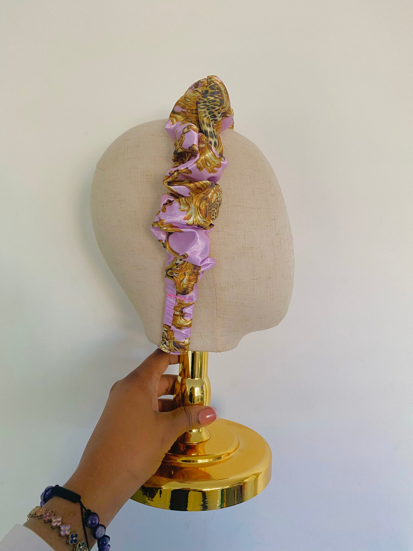 Spring/ Summer Satin Scrunchie Headband