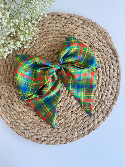 Madras XL Satin Bows