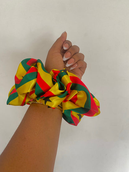 PLAIN African & Caribbean Satin  XL Scrunchies